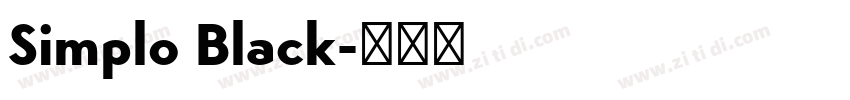 Simplo Black字体转换